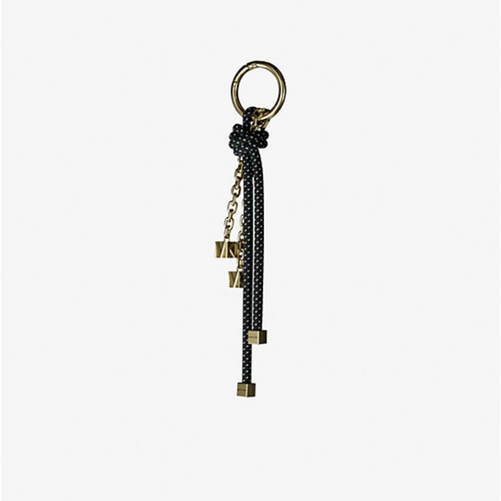 New MICHAEL KORS Gold & Black Cord Bag Charm (CHARM ONLY - bag not included) - Picture 12 of 12